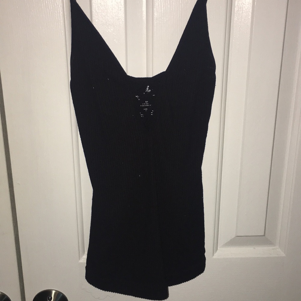 Black tank top